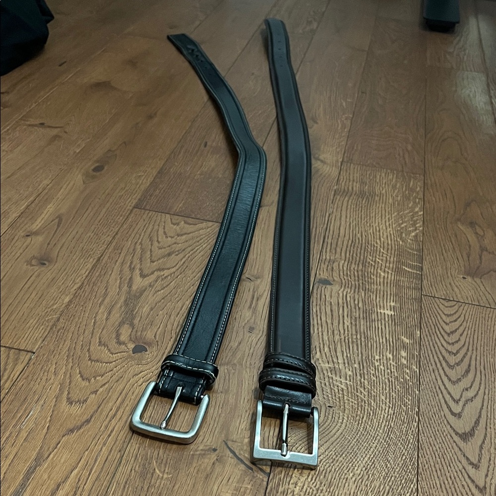 Men's Black Leather Belt